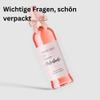 MilaBoo 2-Pack Wine Labels with Ribbon | Various Occasions | Elegant Self-Adhesive & Waterproof Bottle Labels (Godmother - Pink) view 3