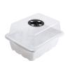 HYFEUOKF Seed Starting Trays, 2-Pack, 12-Cell Trays with Humidity Domes, White view 1