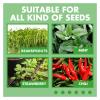 HYFEUOKF Seed Starting Trays, 2-Pack, 12-Cell Trays with Humidity Domes, White view 3