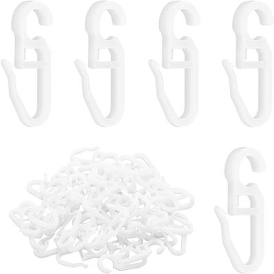 Heyumybit 100 Plastic Curtain Hooks
