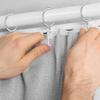 Heyumybit 100 Plastic Curtain Hooks view 2