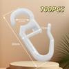 Heyumybit 100 Plastic Curtain Hooks view 4
