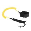 Surfing Foot Rope, Highly Elastic Adjustable Coiled Spring Leash for Paddle Boards, Compatible with Most Surfboards, TPU Polyurethane, 316 Stainless Steel, 7 mm, 10 (Yellow) view 2
