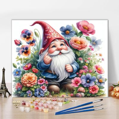 TISHIRON Gnome Paint by Numbers Kit