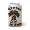 Beer Can Cooler, Skeleton Dachshund Design, Soft Insulated Drink Holder view 1