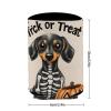 Beer Can Cooler, Skeleton Dachshund Design, Soft Insulated Drink Holder view 3
