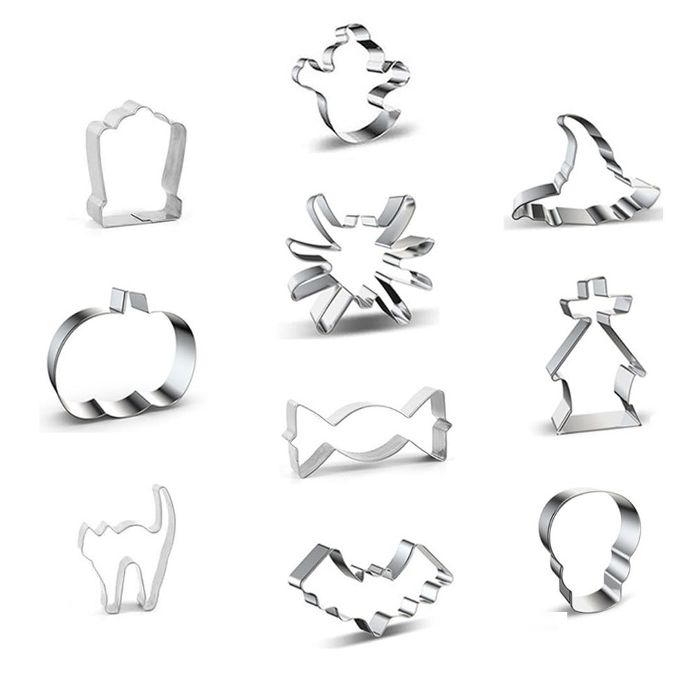 BEPSYOM 10-Piece Halloween Cookie Cutter Set
