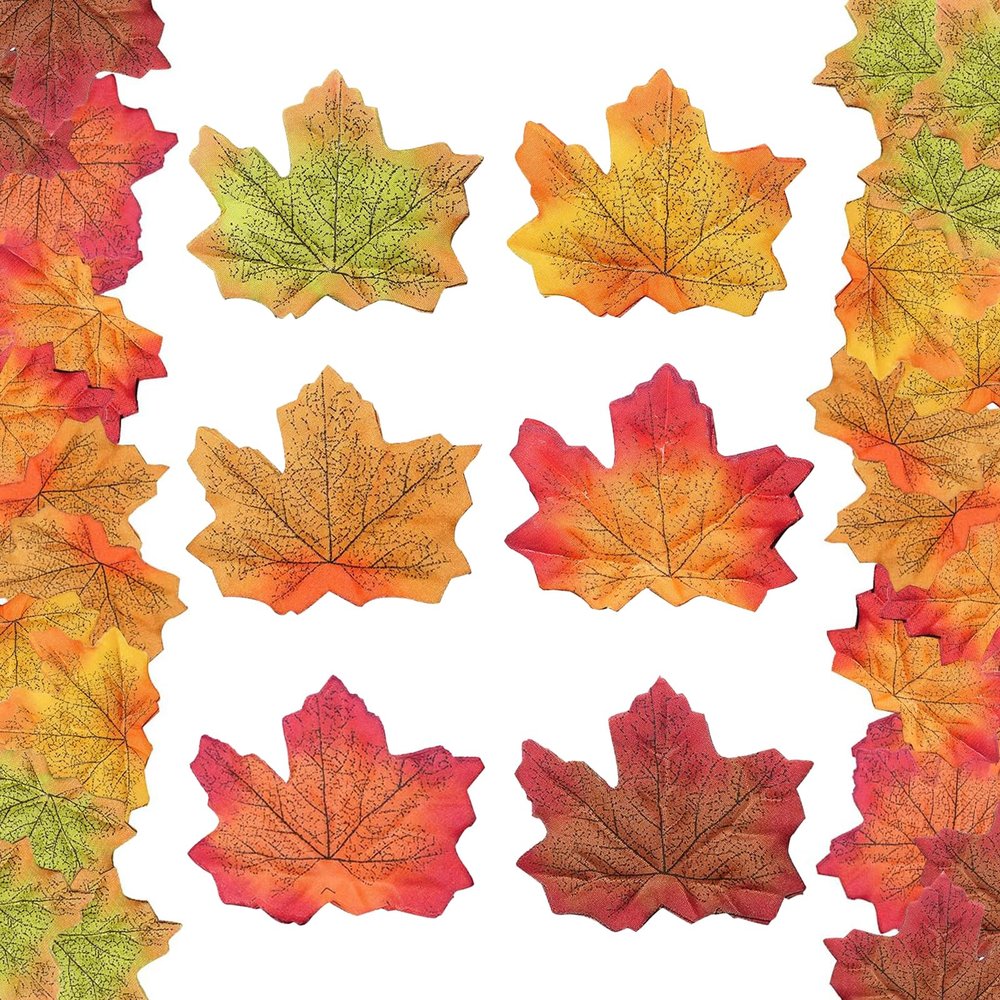 BbiuRer Fall Decor - 300 Artificial Leaves