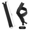 10 Pack Invisible Zippers Black, 40cm view 2