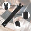 10 Pack Invisible Zippers Black, 40cm view 3
