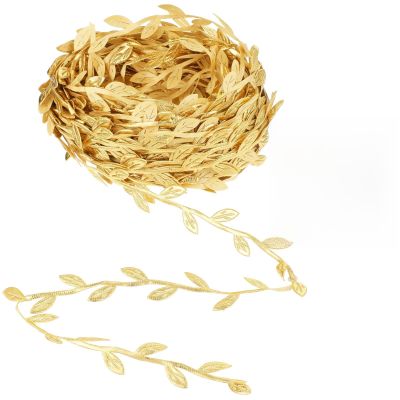 DOPENSPI 20M Leaf Stripe Gift Ribbon