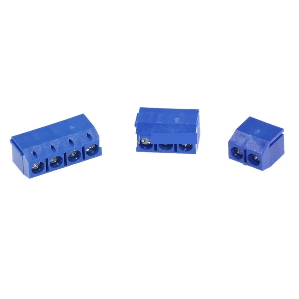 KF301 Screw Terminal Block PCB Connector, 5.0 mm Pitch, 2/3/4-Pin, 10 Pieces