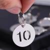 HFRSE SHU 10-Piece 50 mm Stainless Steel Number Plates, Hollow Metal Numbers 1–100 for Lockers, Hotels, Keys, and Item Marking (Numbers 91–100) view 4