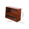minkissy Wooden Desk Organizer Box, Vintage Mini Chest with Lid view 2