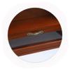 minkissy Wooden Desk Organizer Box, Vintage Mini Chest with Lid view 3