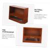 minkissy Wooden Desk Organizer Box, Vintage Mini Chest with Lid view 4