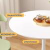 Round Tulip Dining Table with MDF Top and Steel Pedestal, 280 x 80 x 73 cm, Color D view 2