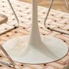 Round Tulip Dining Table with MDF Top and Steel Pedestal, 280 x 80 x 73 cm, Color D view 4
