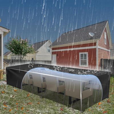 Waterproof 420D Oxford Patio Furniture Cover, 395 x 315 x 55 cm