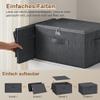 Exquilnova 2-Pack Lockable Storage Boxes with Lid, Folding Fabric Organizer, Combination Lock, Medium 38 x 25 x 16 cm view 4