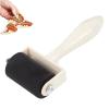 Generic Ink Applicator Rubber Roller Set - 3 Sizes with Wooden Handle view 1