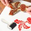 Generic Ink Applicator Rubber Roller Set - 3 Sizes with Wooden Handle view 3