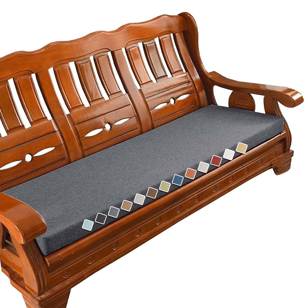 Outdoor & Indoor Bench Cushion, 120/130/160/180 x 30/35/40/50 cm, Non-Slip Seat Pad for Garden Bench, Terrace, Bay Window, Swing or Porch, Dark Gray, 170 x 35 x 5 cm