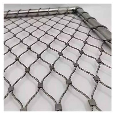 VXHCS 304 Stainless Steel Wire Mesh, 8 cm/1.5 mm Flexible Railing Mesh, 0.6 x 10 m
