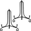 Heyumybit Iron Plate Stand, 2 Pack 8 Inch Black Display Stands view 1