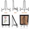 Heyumybit Iron Plate Stand, 2 Pack 8 Inch Black Display Stands view 3