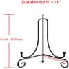 Heyumybit Iron Plate Stand, 2 Pack 8 Inch Black Display Stands view 4
