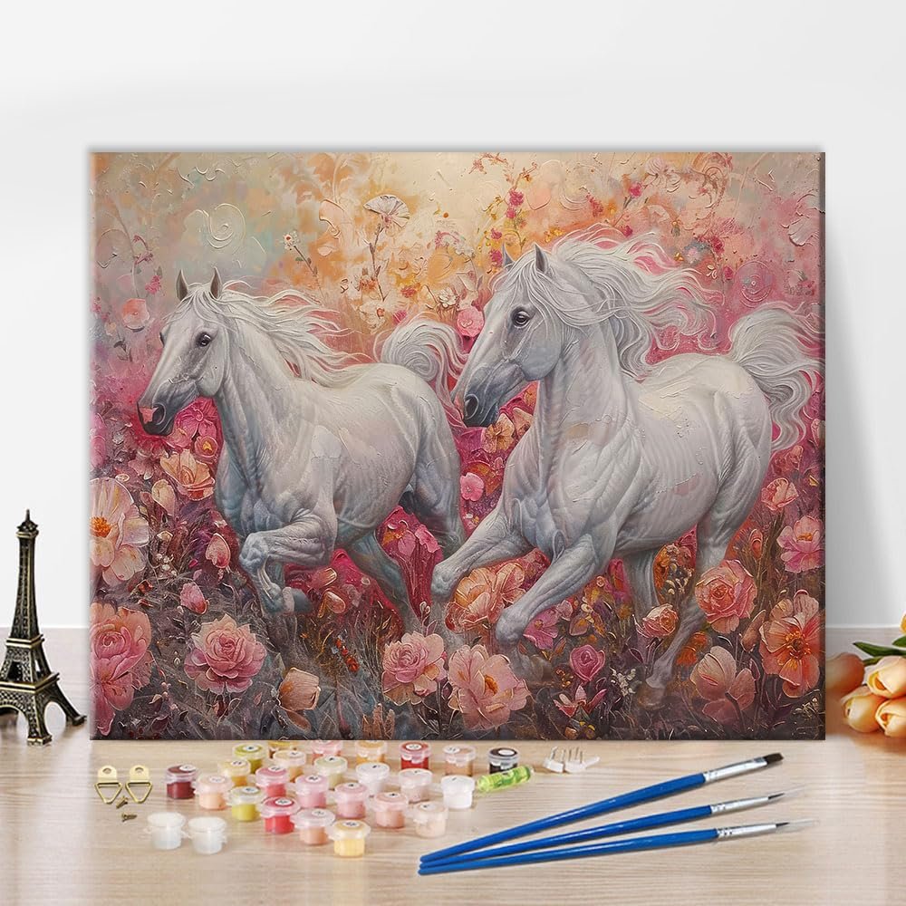 TISHIRON Paint by Numbers for Adults - Horse