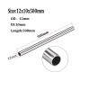 Seamless Alloy Precision High-Pressure Explosion-Proof Tube, 2 Pieces, 500 mm (OD 12 x ID 10 mm) view 3