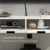 Modern Floating TV Stand, Wall-Mounted Media Console, Gray, 160 x 23 x 17 cm view 4