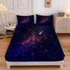 Starry Sky Meteor Fitted Sheet 180 x 200 cm for 30 cm Mattresses, with 2 Pillowcases view 1