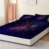 Starry Sky Meteor Fitted Sheet 180 x 200 cm for 30 cm Mattresses, with 2 Pillowcases view 2