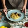 Stoneware Pasta and Dessert Plate view 4