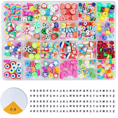 UCLEVER 830-Piece Bead Kit for DIY Bracelets