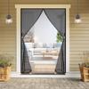 Magnetic Insect Screen Door Curtain 125 x 116 cm, No Drilling, Strong Magnets, Black view 2