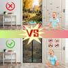 Magnetic Insect Screen Door Curtain 125 x 116 cm, No Drilling, Strong Magnets, Black view 4