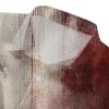 Men's Halloween Bloody Waffle Shirt, Long Sleeve Oversized Button-Down view 4