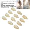 Akozon 12 PCs Crystal Clear AB Glass Rhinestones view 2