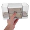 Transparent Desk Organizer with Drawers for Office and School view 4