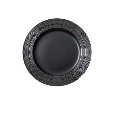EINES Round Ceramic Dinner Plate, Pasta and Steak Plate, 8.35 in