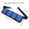 plplaaoo Scuba Pocket Weight Belt, Durable Oxford Fabric Diving Weight Belt with 4 Pockets and Stainless Steel Buckle, 149 cm (Blue) view 2