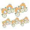 Gadpiparty 10-Pack Pumpkin Carriage Keychain Decoration view 1