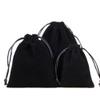 Small Drawstring Velvet Pouches, 10-Pack, 8 x 10 cm view 3