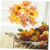Cabilock 2-Piece Fall Maple Leaf Wreath Set view 2