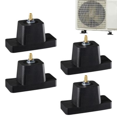 Mini-Split Rubber Feet, 4-Pack Vibration-Damping Mounting Pads
