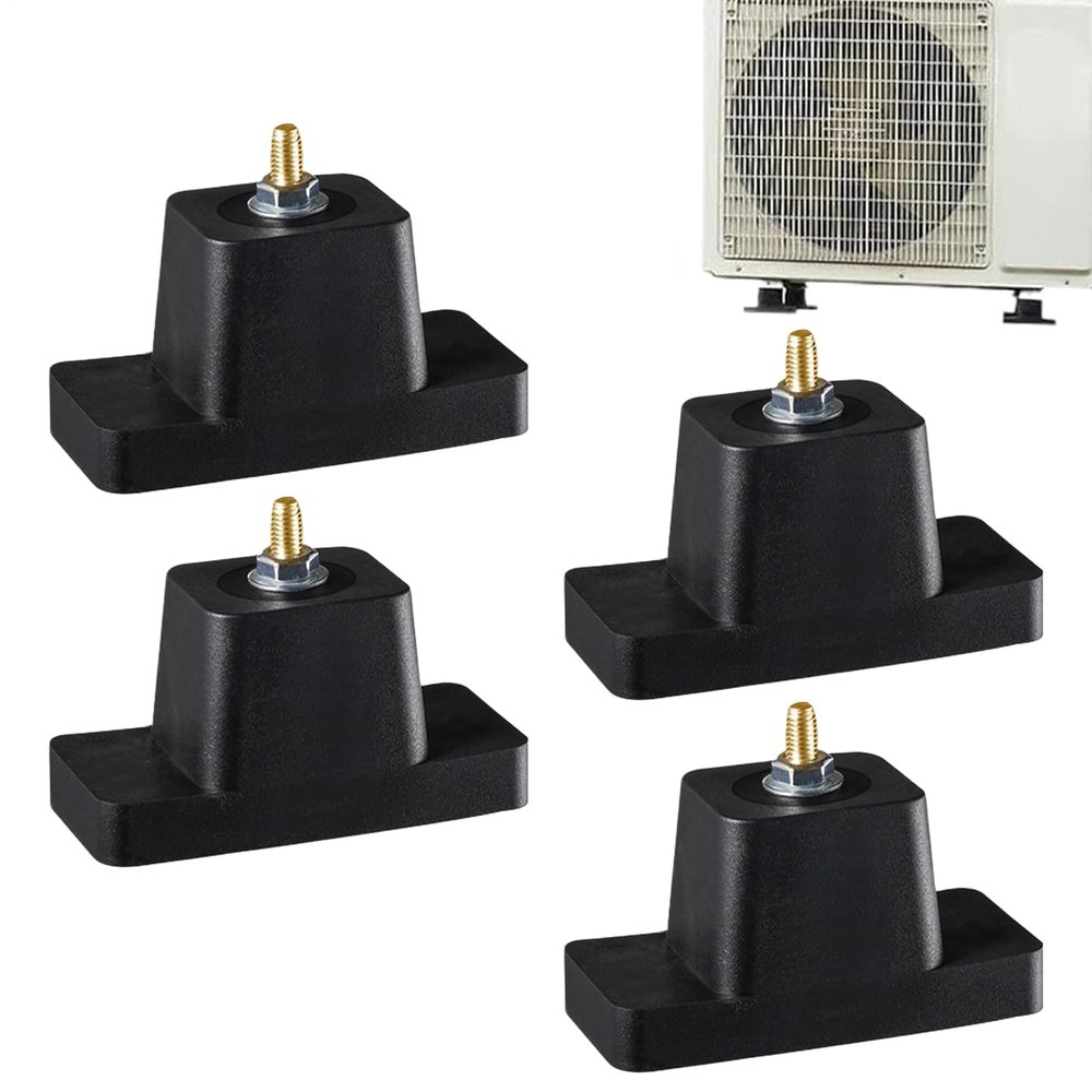 Mini-Split Rubber Feet, 4-Pack Vibration-Damping Mounting Pads